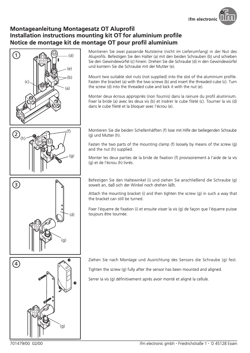 Page 1 de la notice Manuel utilisateur IFM E20892