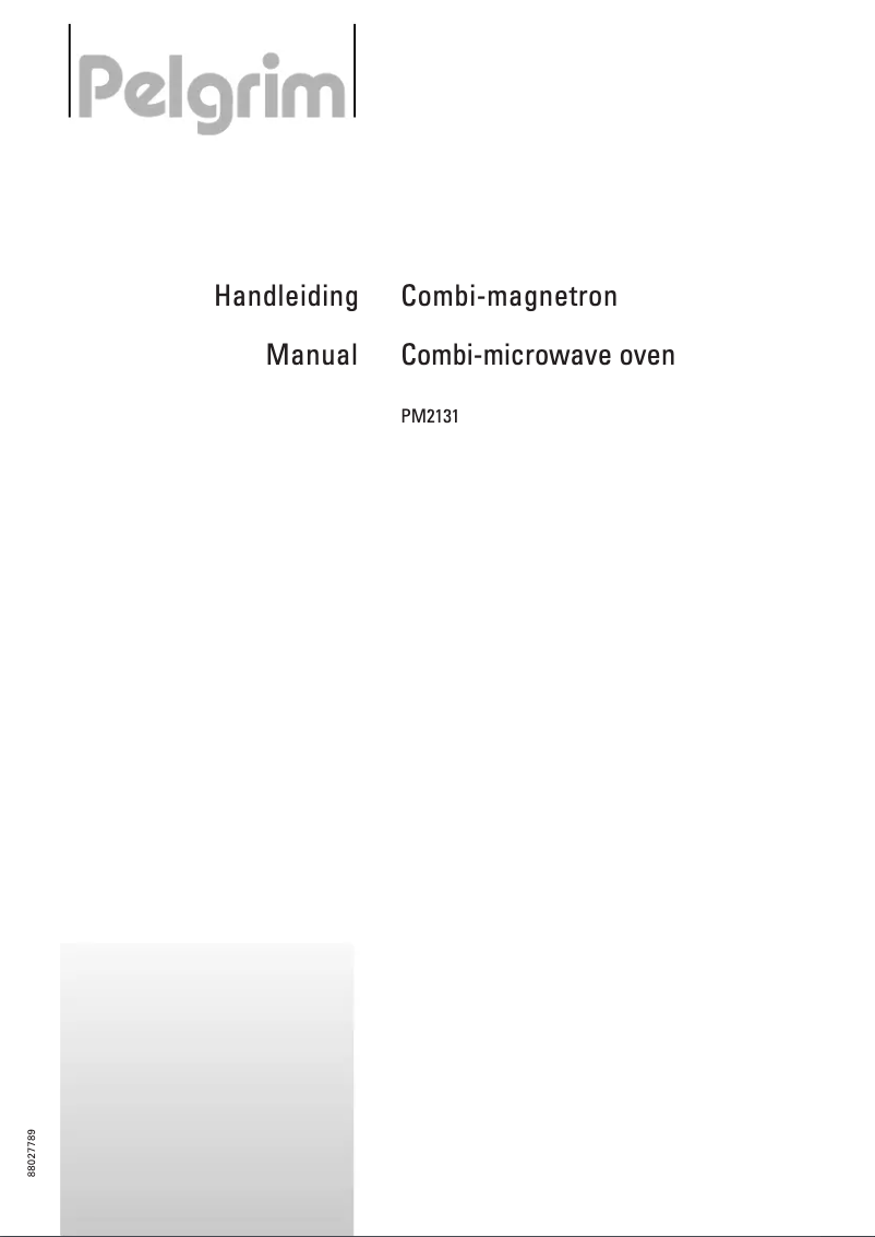 Page n°1 - Manuel utilisateur Pelgrim PM 2131