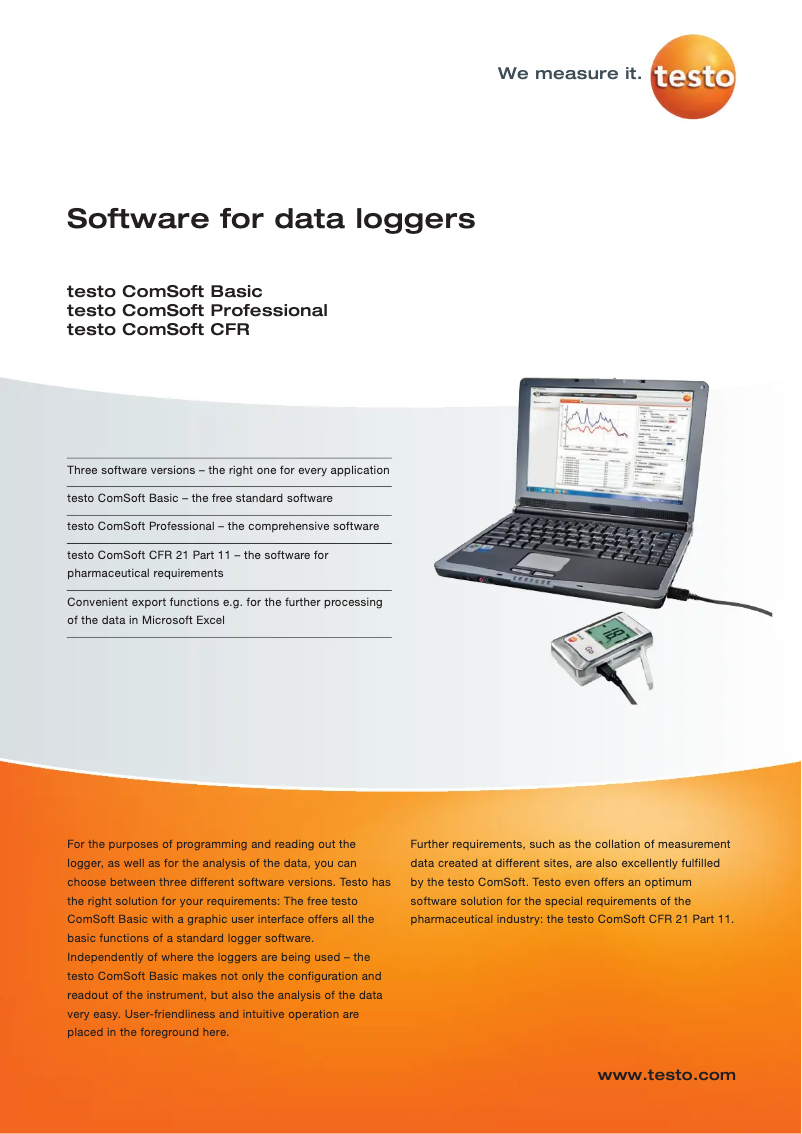 Page 1 de la notice Brochure Testo 635-2