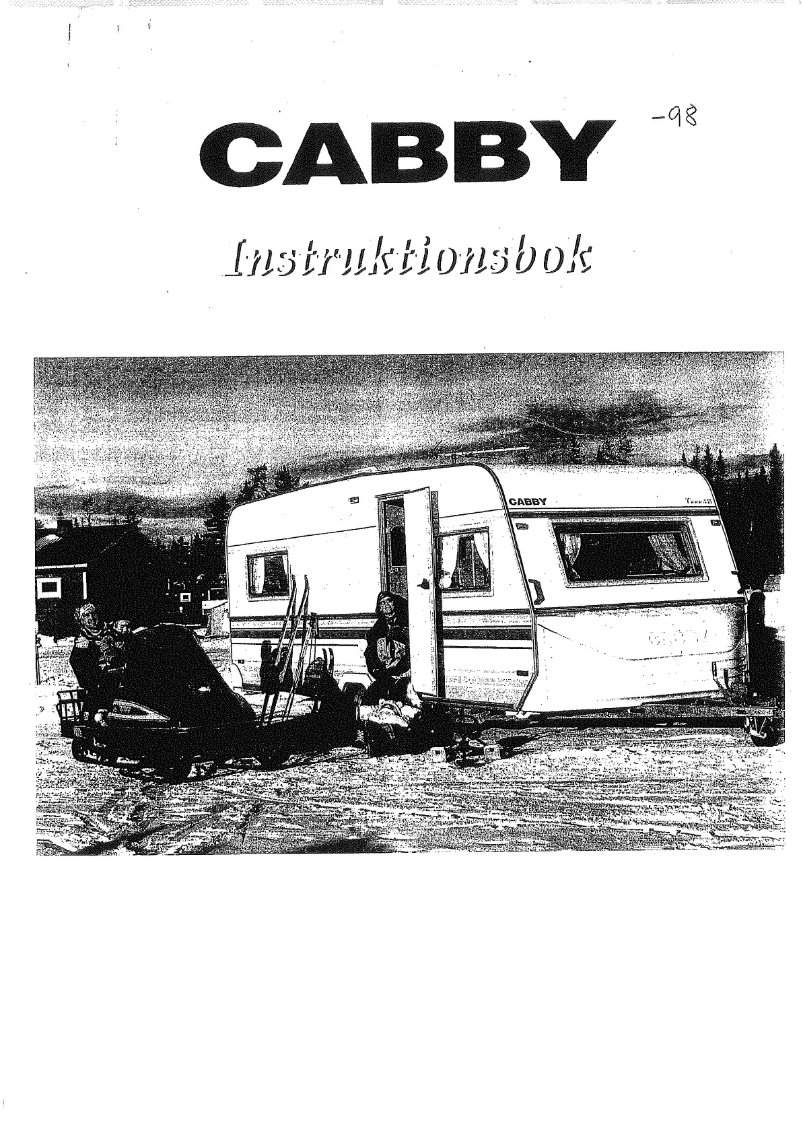 Page 1 de la notice Manuel utilisateur Cabby 1998