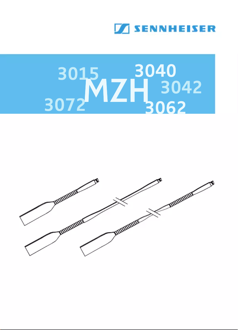 Page 1 de la notice Brochure Sennheiser MZH 30