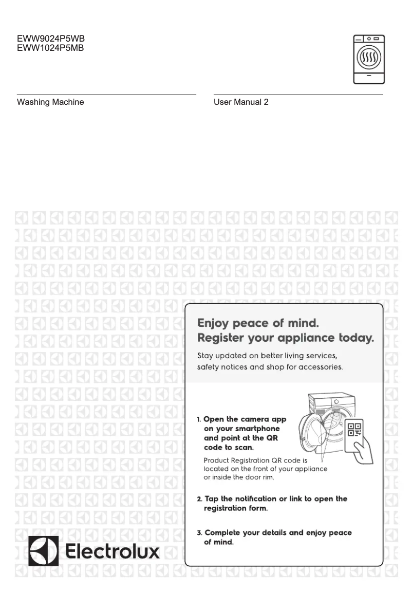 Page n°1 - Manuel utilisateur Electrolux EWW1024P5MB