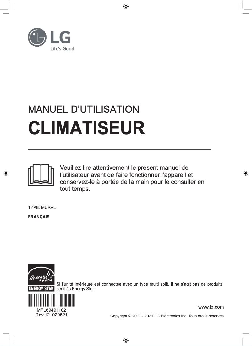 Page n°1 - Manuel utilisateur LG LAN090HSV5