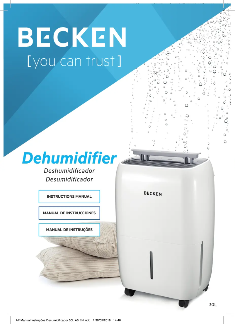 Page 1 de la notice Manuel utilisateur Becken BDH1048