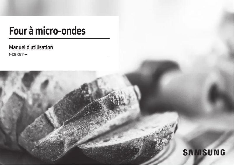 Page 1 de la notice Manuel utilisateur Samsung MG23K3614AK