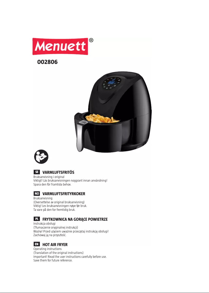 Image de la première page du manuel de l'appareil 002-806