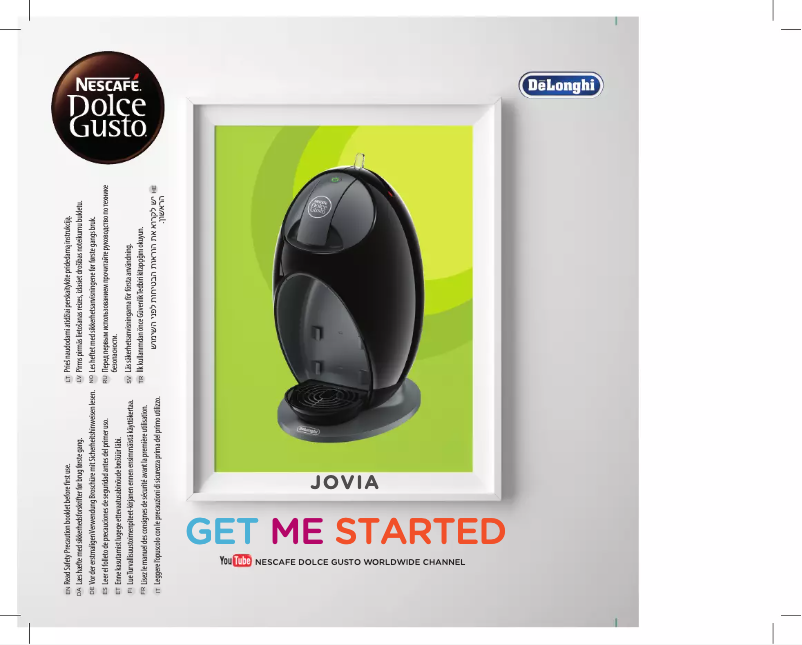 Page n°1 - Manuel utilisateur Nescafé Jovia