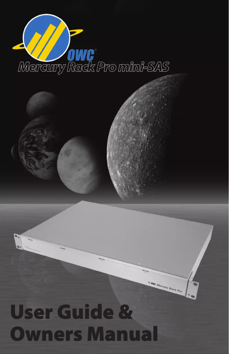 Page n°1 - Manuel utilisateur OWC Mercury Rack Pro