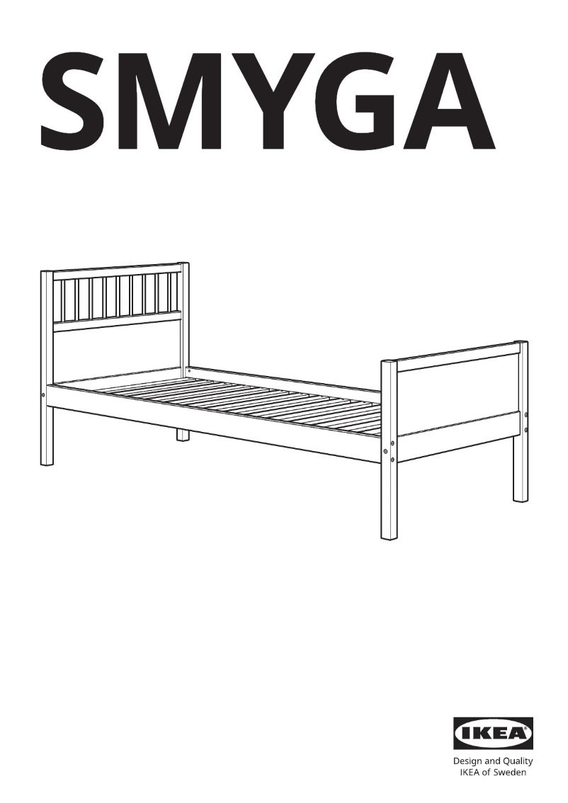 Page 1 de la notice Manuel utilisateur Ikea SMYGA 604.807.80