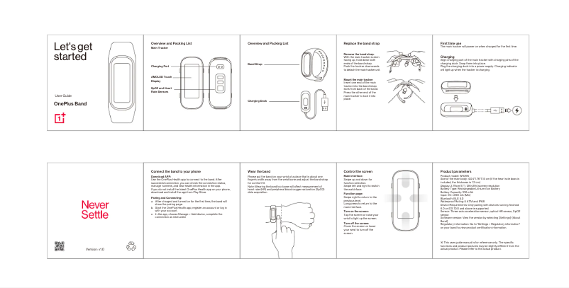 Page n°1 - Manuel utilisateur OnePlus Band