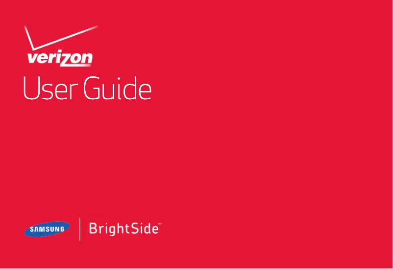 Página 1 del manual Manual de usuario Samsung BrightSide
