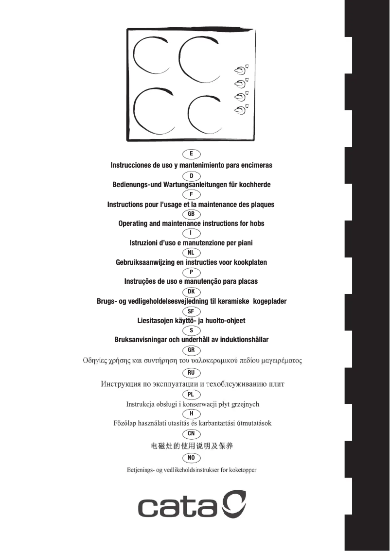 Page 1 de la notice Manuel utilisateur CATA VI 302 C