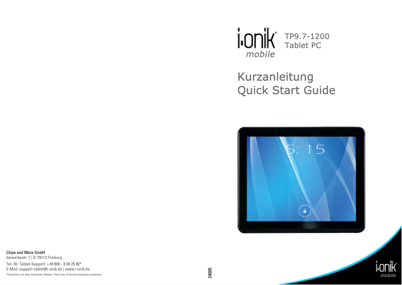Page 1 de la notice Manuel utilisateur i-onik TP9.7-1200