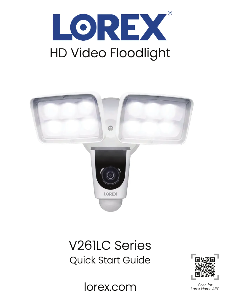 Image de la première page du manuel de l'appareil V261LCD-E