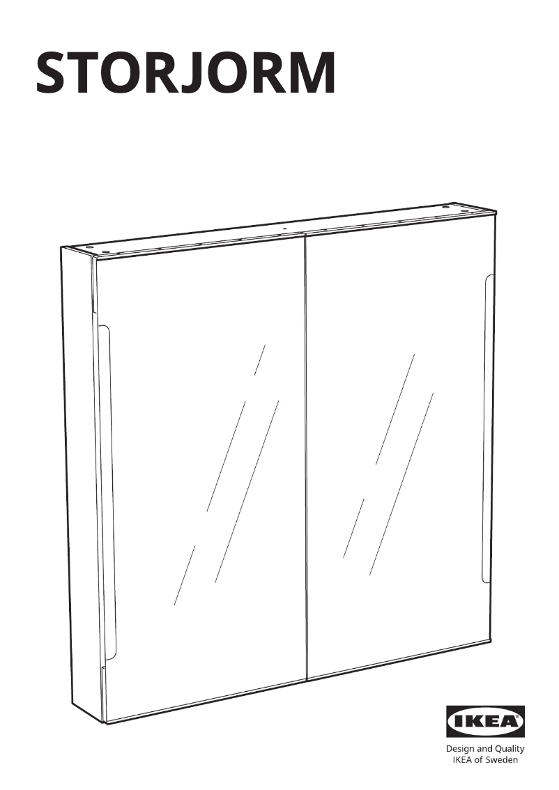 Page 1 de la notice Manuel utilisateur Ikea STORJORM 202.481.18
