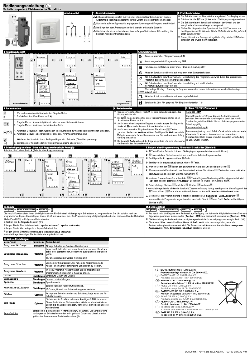 Página 1 del manual Manual de usuario Paladin 172 110 pro
