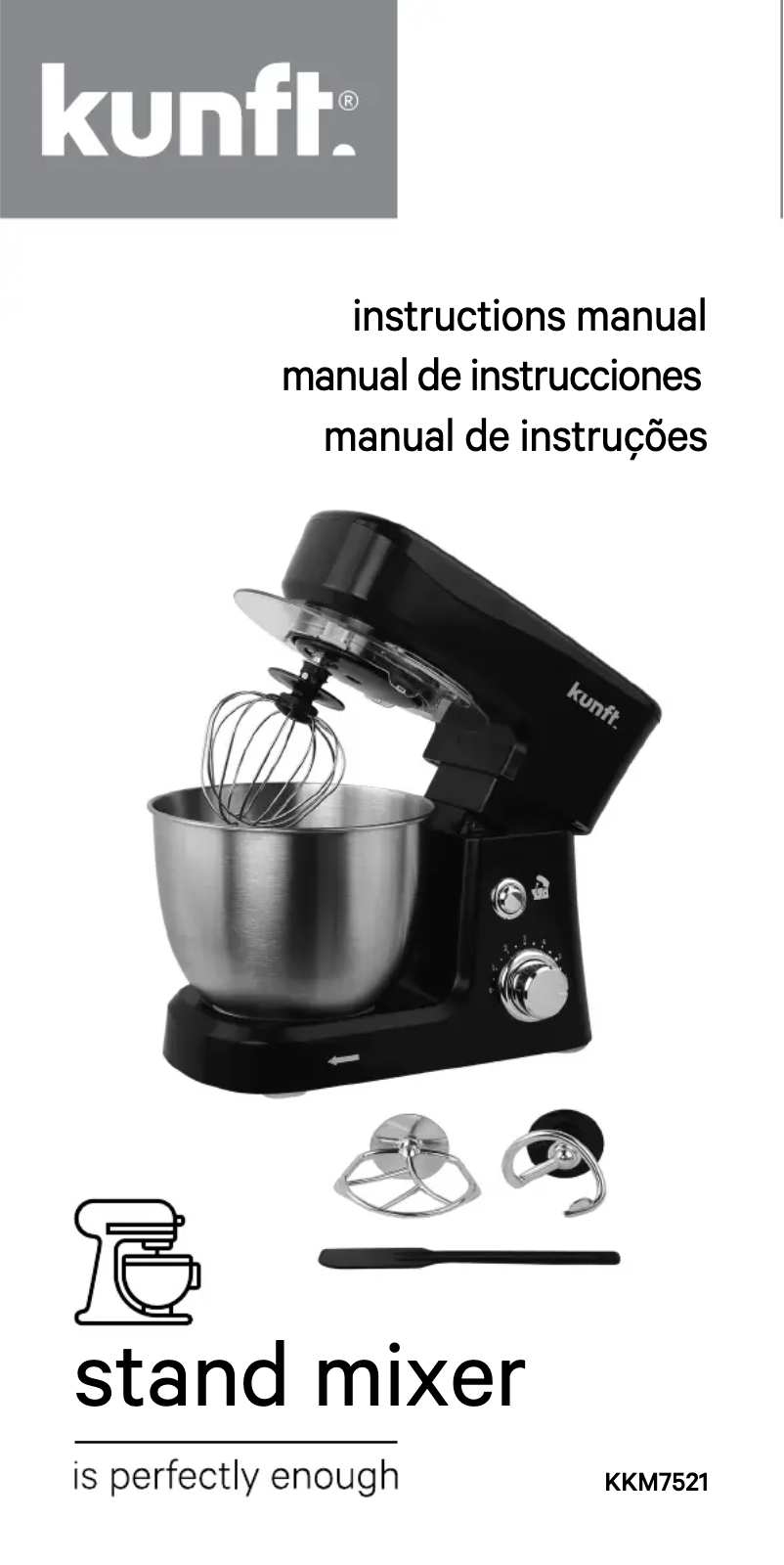 Page n°1 - Manuel utilisateur Kunft KKM7521