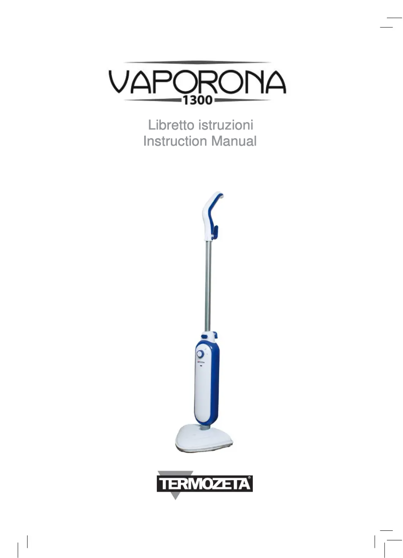 Page 1 de la notice Manuel utilisateur Termozeta Vaporona 1300