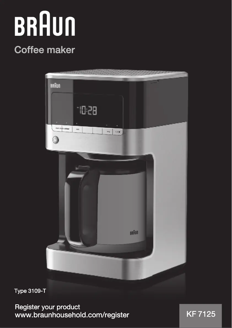 Página 1 del manual Manual de usuario Braun PurAroma 7 KF 7125