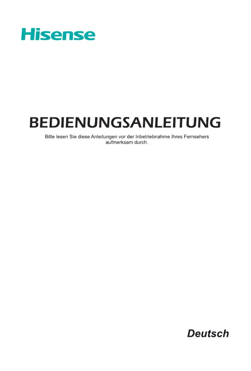 Page n°1 - Manuel utilisateur Hisense H55B7500