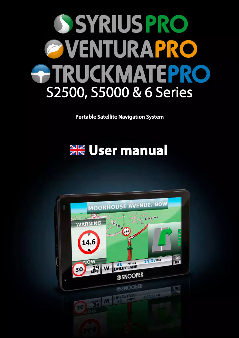 Page 1 de la notice Manuel utilisateur Snooper S6400 TruckmateXL Pro
