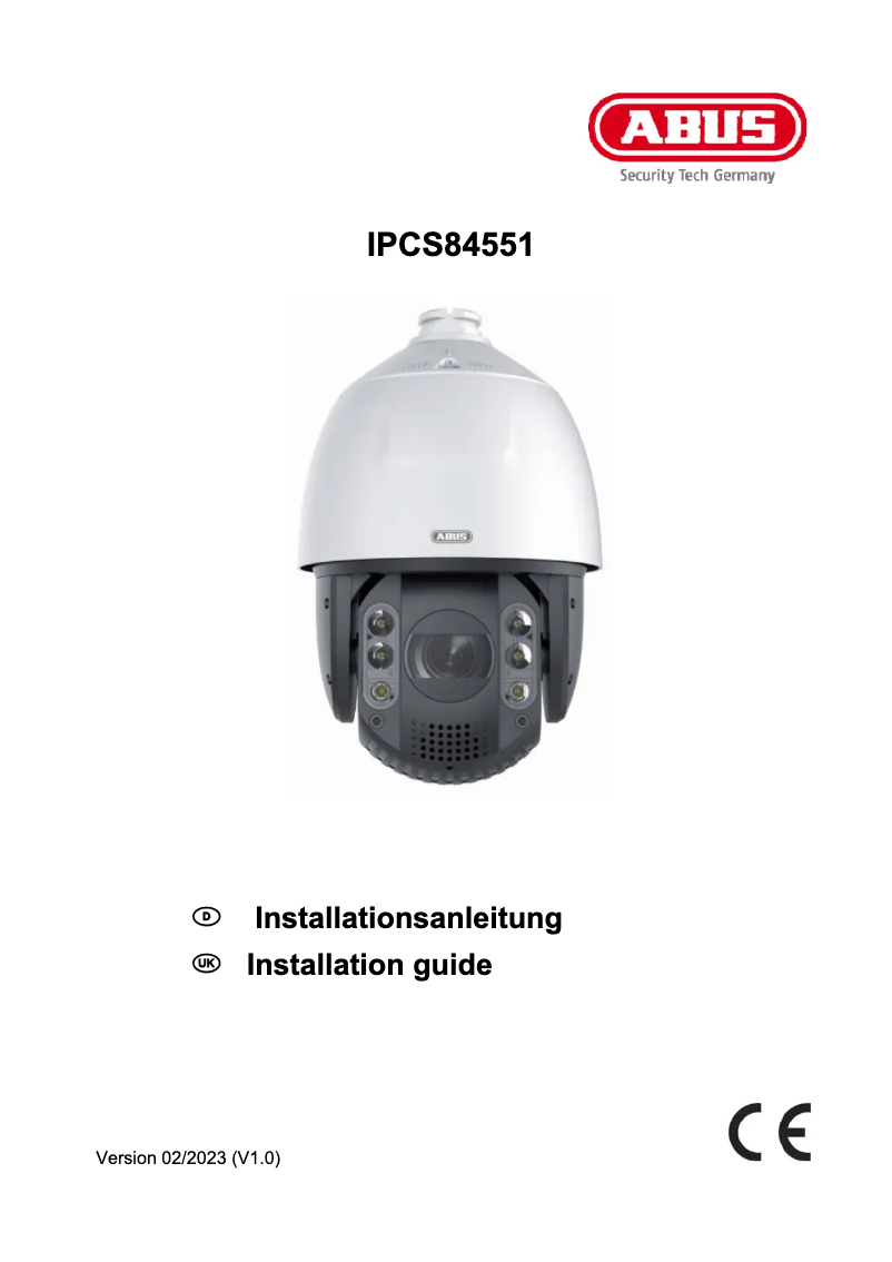 Imagen de la primera página del manual del dispositivo IPCS84551