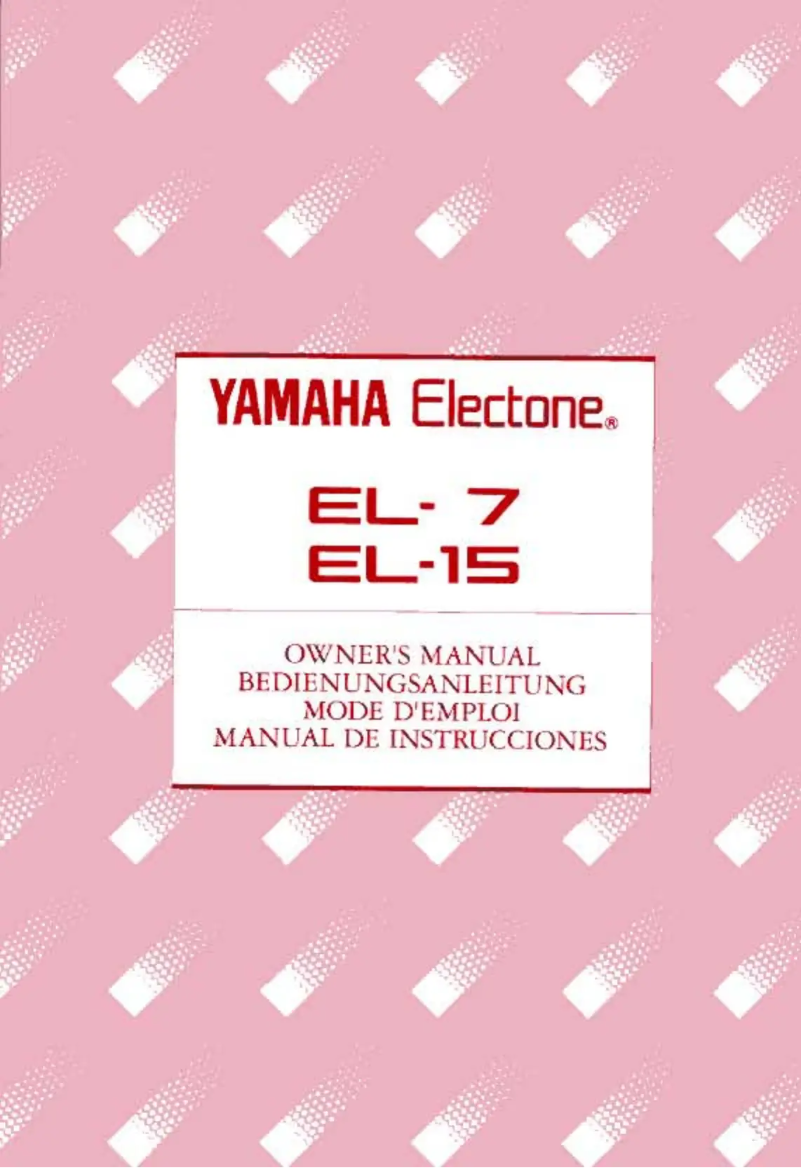 Page 1 de la notice Manuel utilisateur Yamaha Electone EL-15
