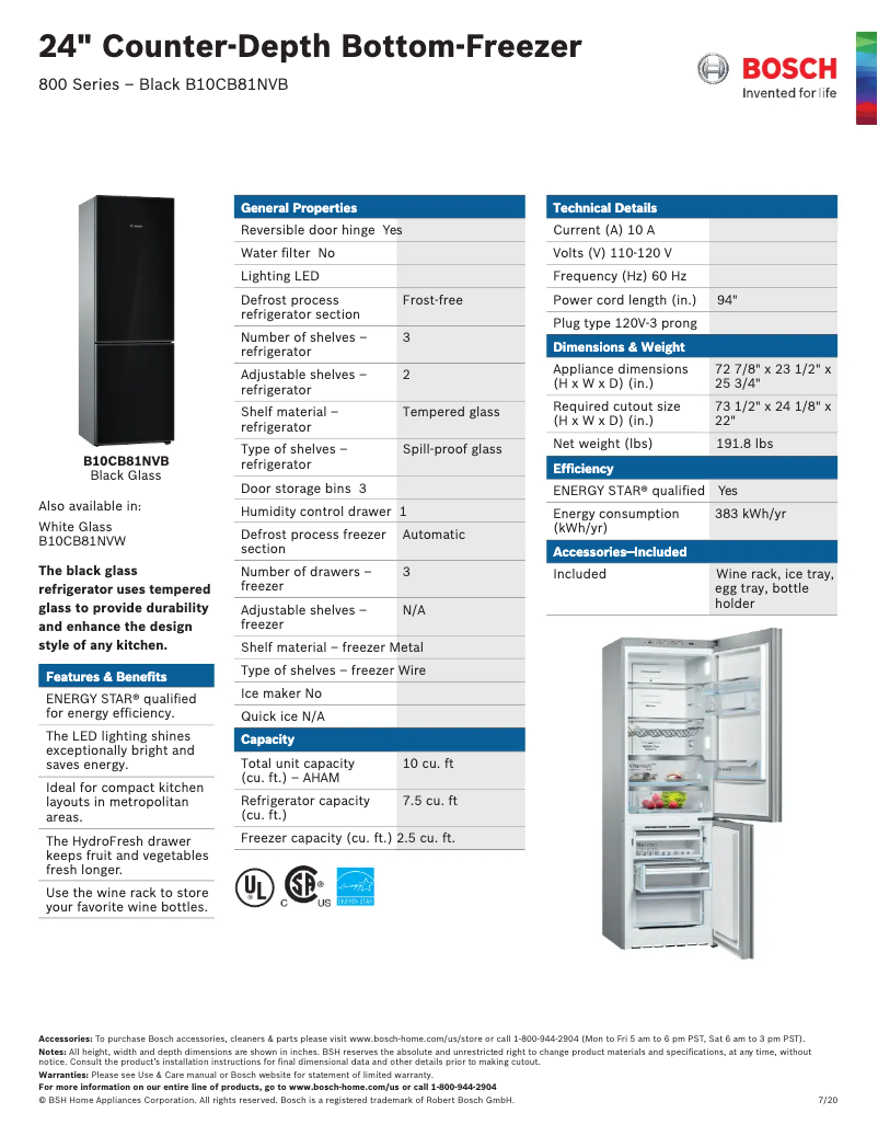 Page n°1 - Manuel utilisateur Bosch B10CB81NVBK