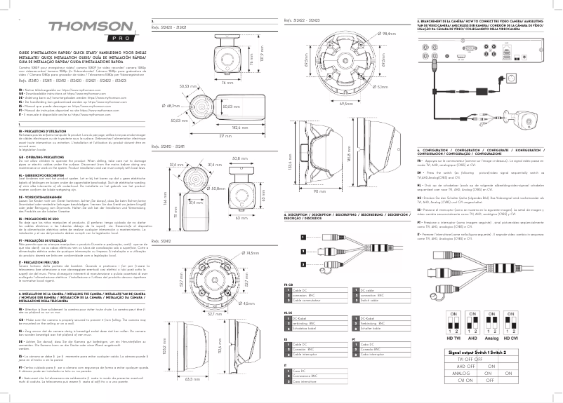 Page n°1 - Manuel utilisateur Thomson 512422