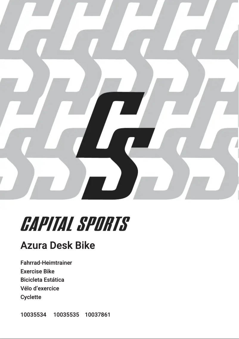 Page 1 de la notice Manuel utilisateur Capital Sports Azura Desk Bike