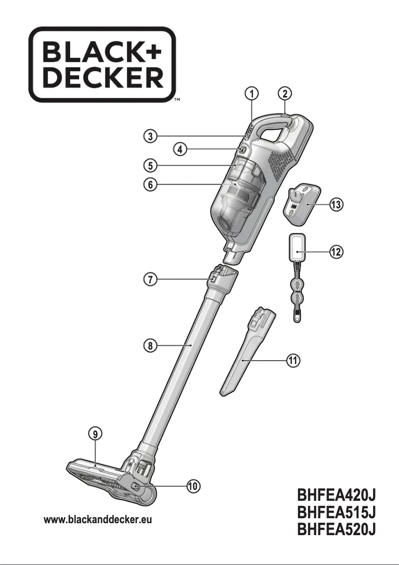 Page 1 de la notice Manuel utilisateur Black & Decker BHFEA520J