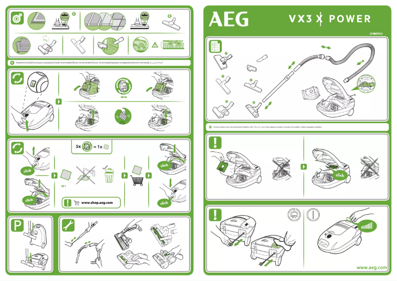 Page n°1 - Manuel utilisateur AEG VX3-1-LR-P