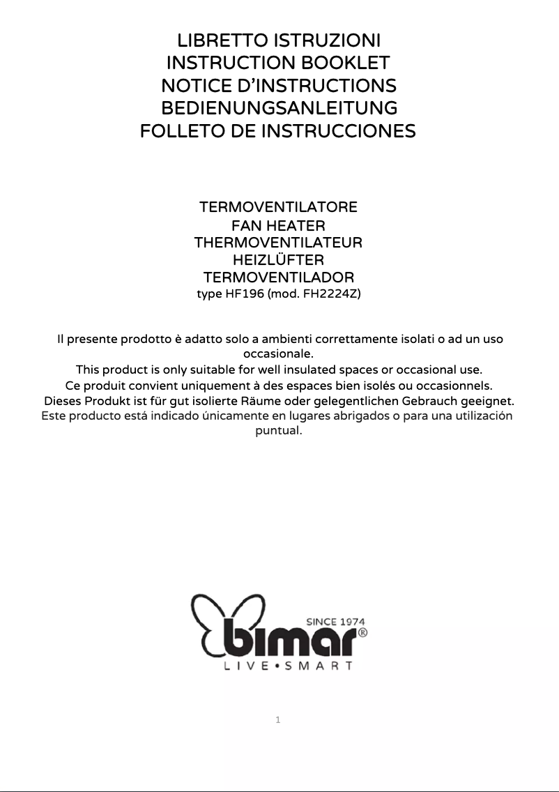 Image de la première page du manuel de l'appareil HF196