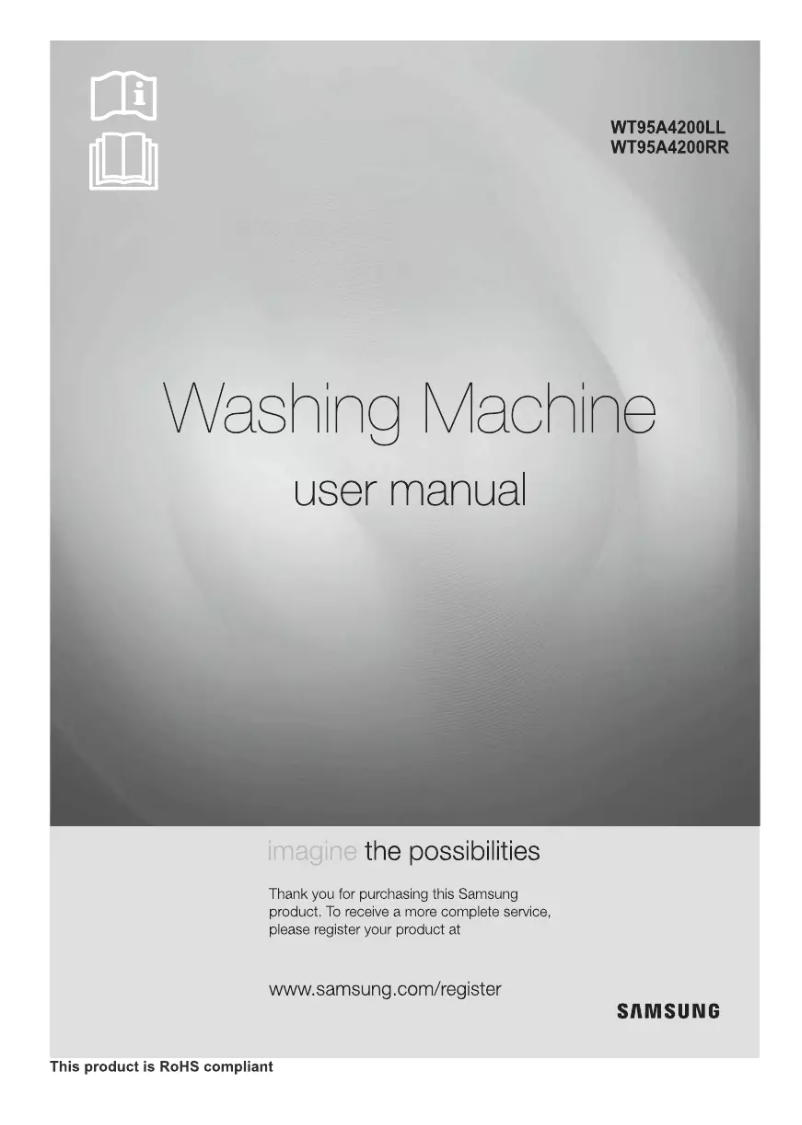 Página 1 del manual Manual de usuario Samsung WT95A4200RR