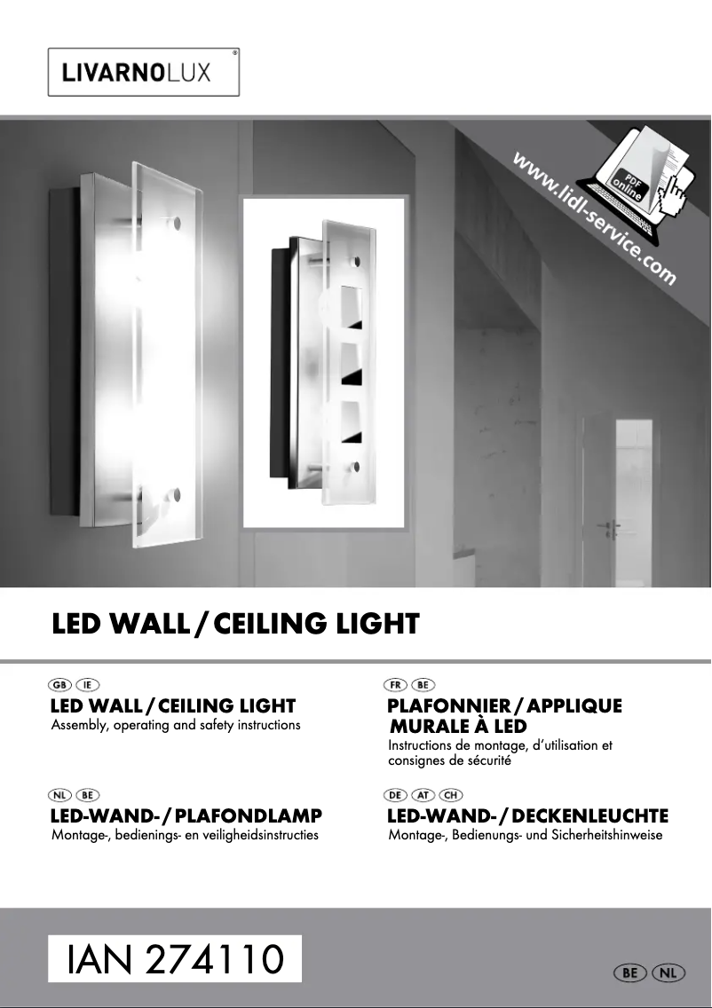 Image de la première page du manuel de l'appareil IAN 274110