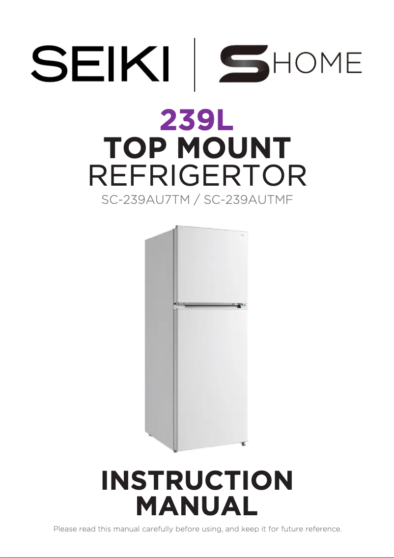 Page 1 de la notice Manuel utilisateur Seiki SC-239AU7TM