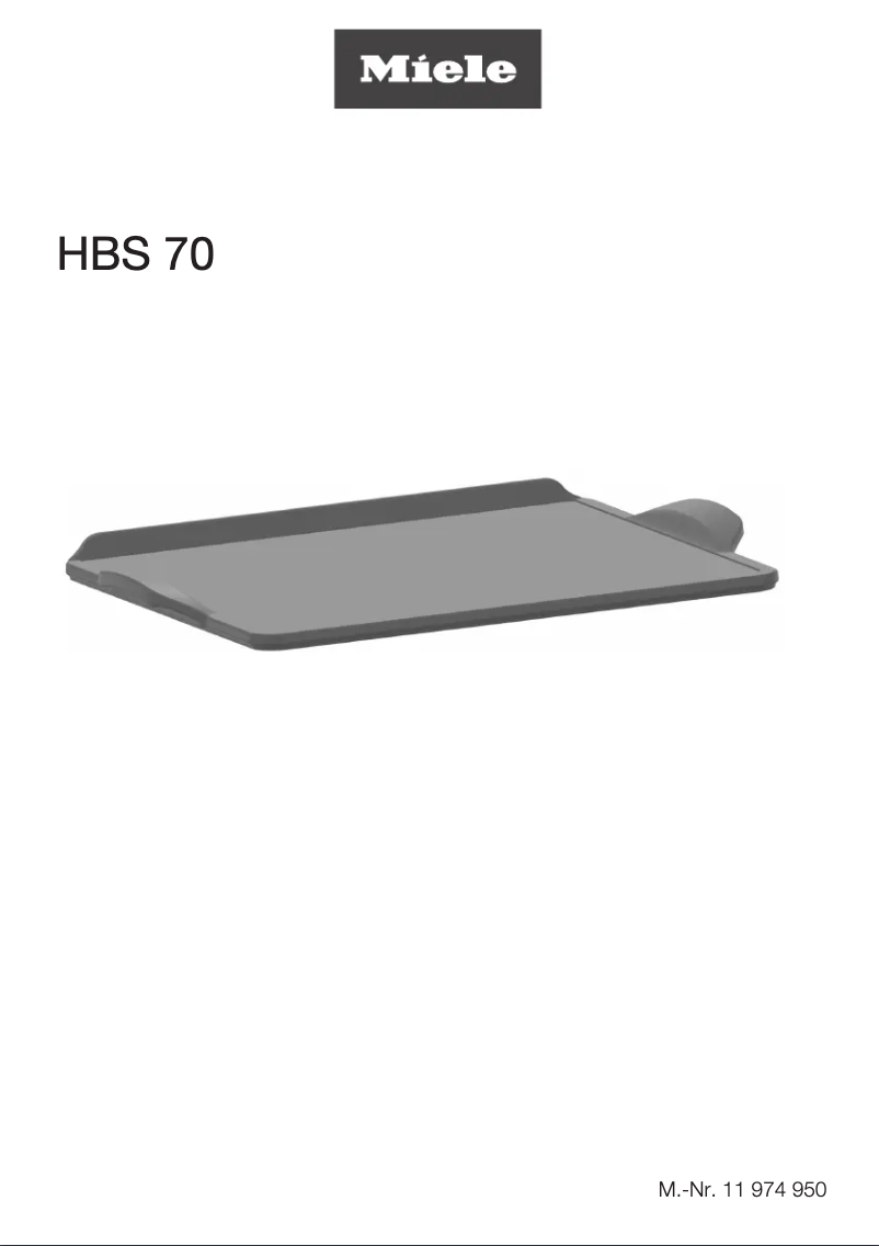 Page n°1 - Fiche technique Miele HBS 70