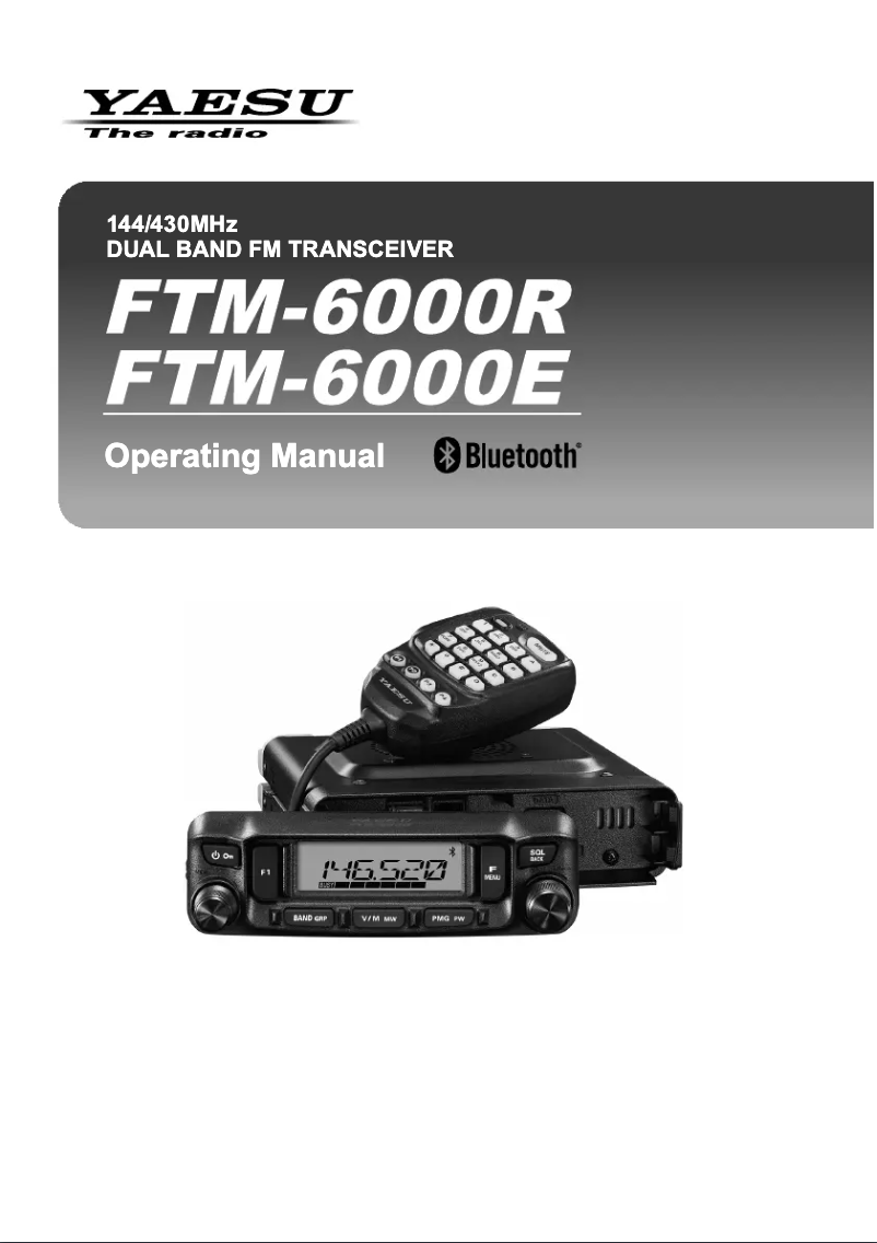 Image de la première page du manuel de l'appareil FTM-6000R
