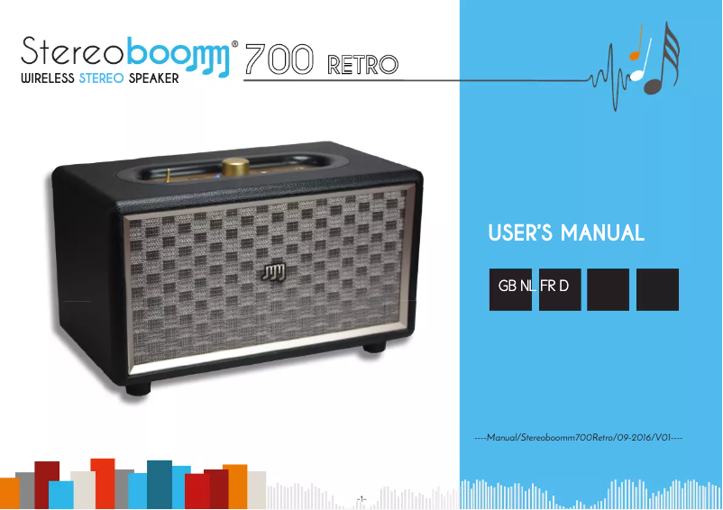 Página 1 del manual Manual de usuario Stereoboomm 700-Retro