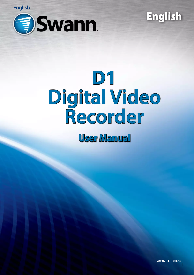 Image de la première page du manuel de l'appareil DVR8-1260