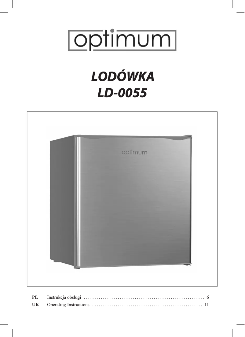 Page n°1 - Manuel utilisateur Optimum LD-0055