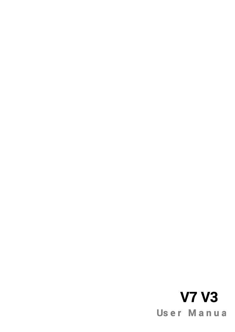 Imagen de la primera página del manual del dispositivo V3