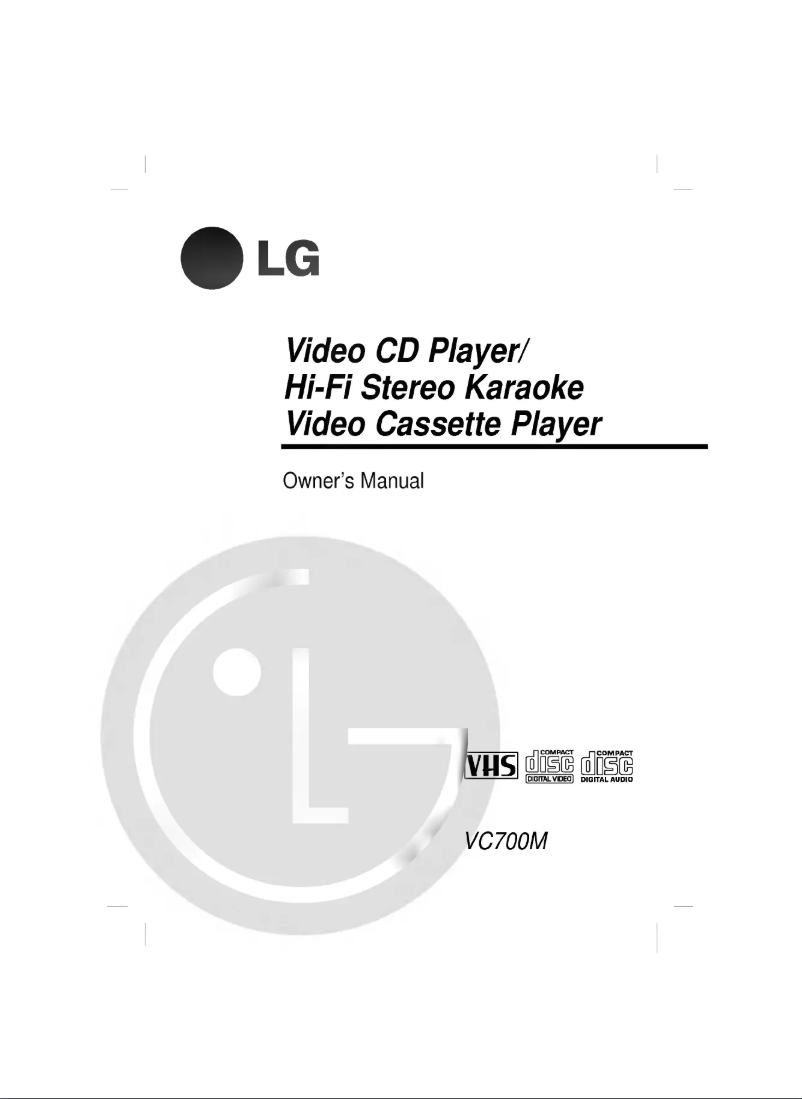 Page 1 de la notice Manuel utilisateur LG VC700M