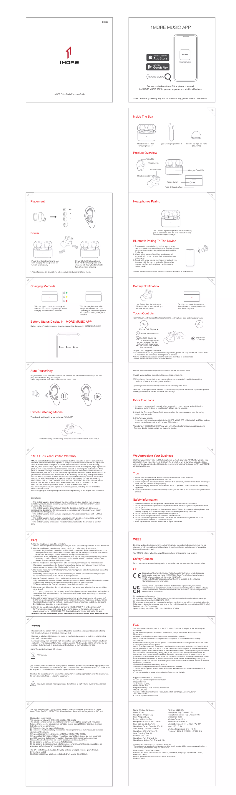 Image de la première page du manuel de l'appareil PistonBuds