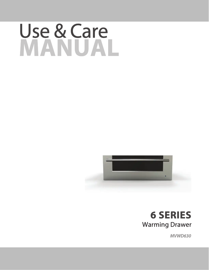Image de la première page du manuel de l'appareil MVWD630SS