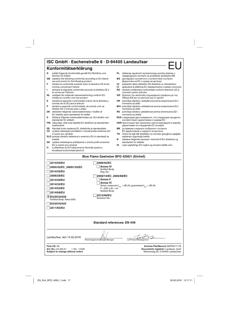 Page n°1 - Manuel utilisateur Einhell BFO 4200/1