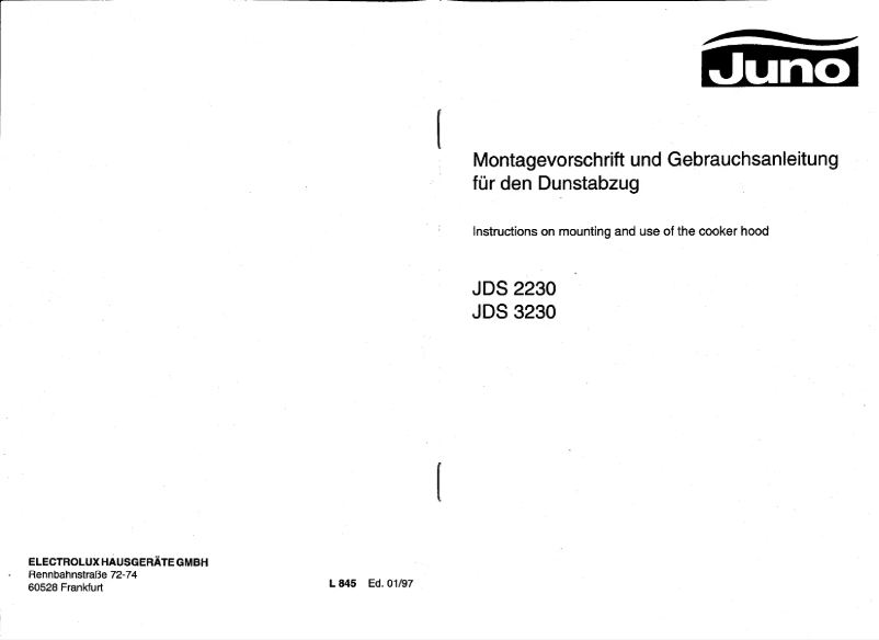 Page n°1 - Manuel utilisateur Juno JDS3230B