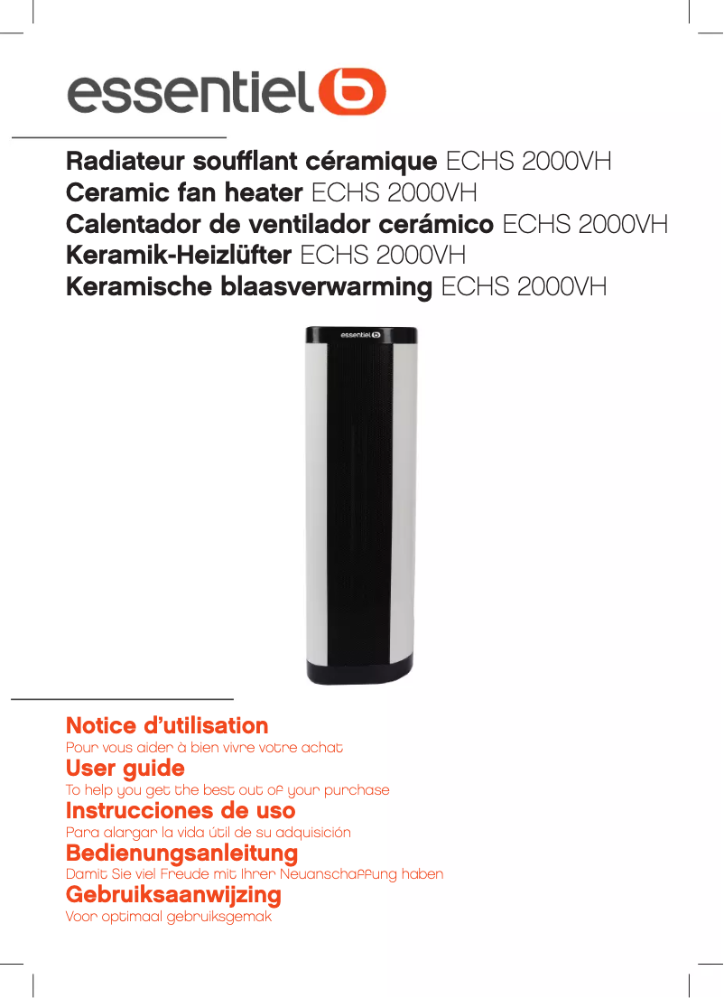 Page 1 de la notice Manuel utilisateur Essentiel B ECHS 2000VH