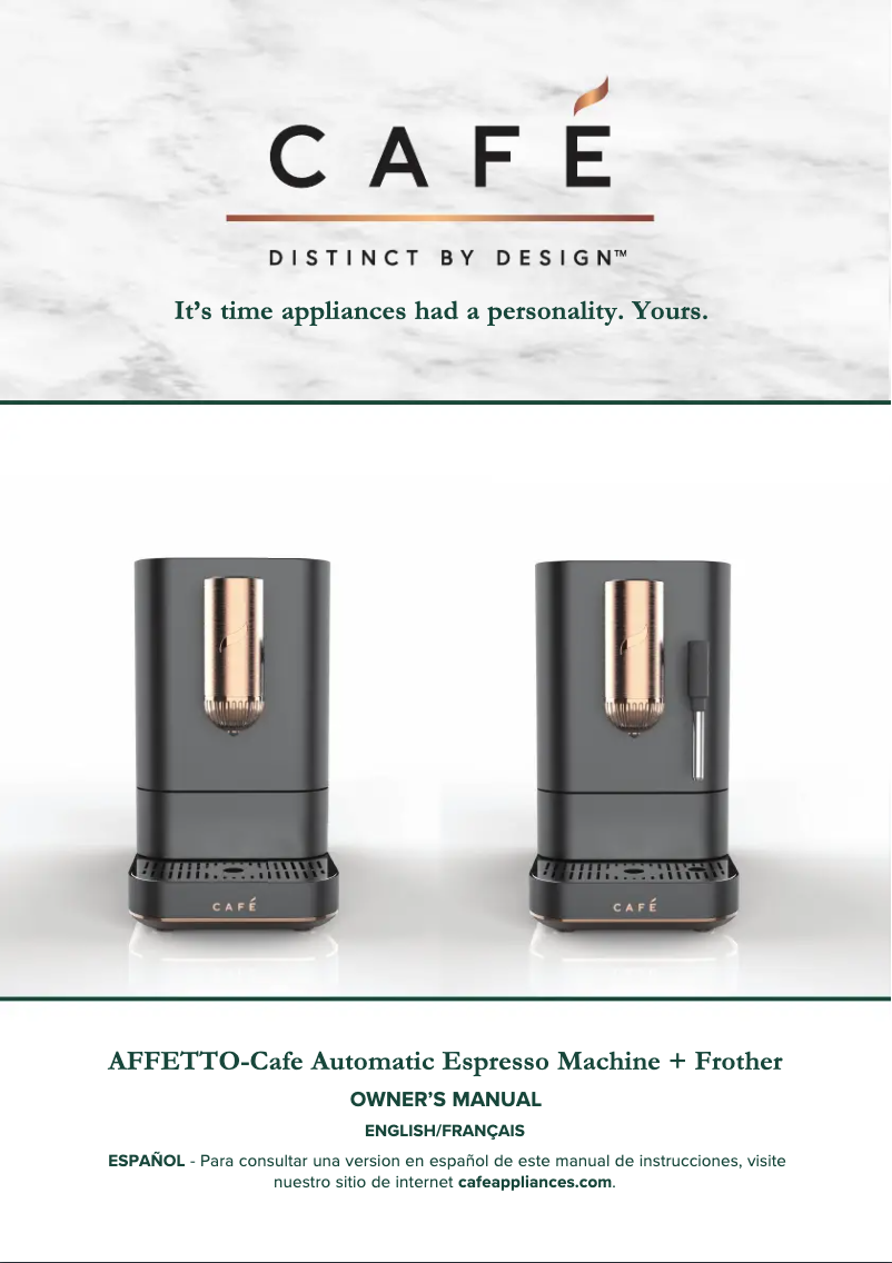 Page n°1 - Manuel utilisateur GE AFFETTO C7CEBAS2RS3