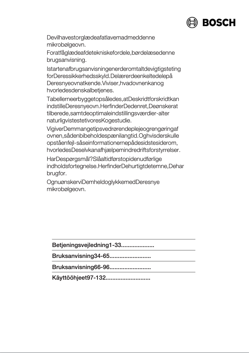 Page 1 de la notice Manuel utilisateur Bosch HMT9626EU